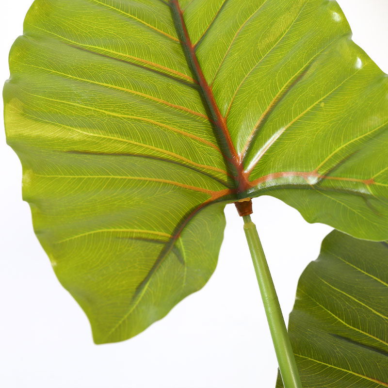 Artificial Alocasia Tree in Black Matte Planter's Pot