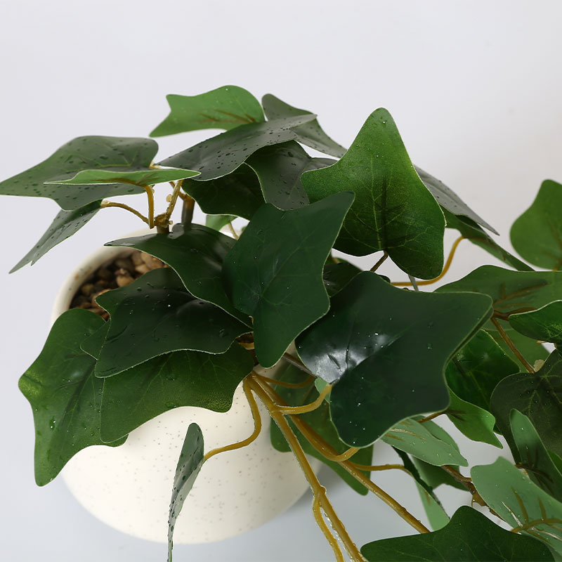 Artificial Alocasia Tree in Black Matte Planter's Pot