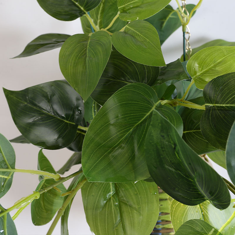 artificial Philodendron 'Platinum' potted plant